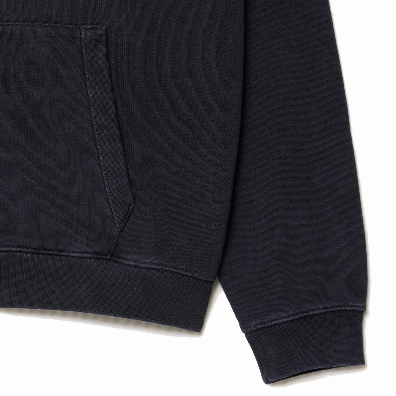 Shop Todays Picks Lacoste Loose Fit Washed Effect Hoodie Black