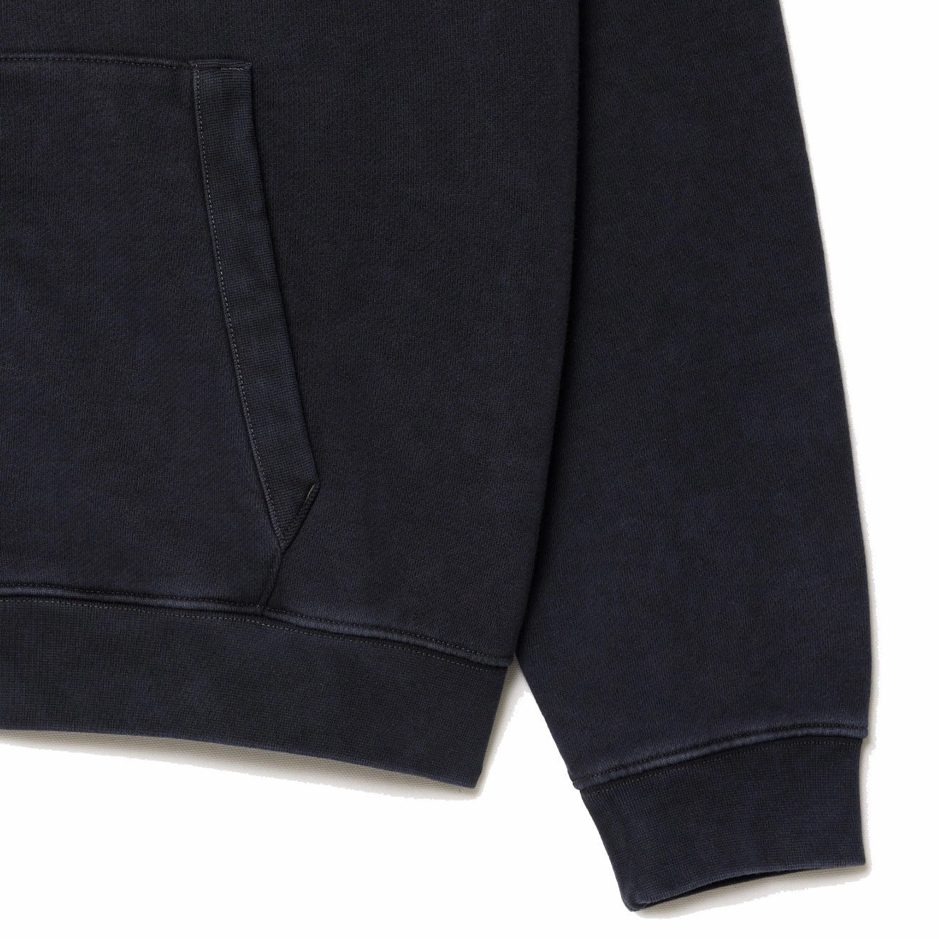 Lacoste Loose Fit Washed Effect Hoodie Black Today Only Hot Pick