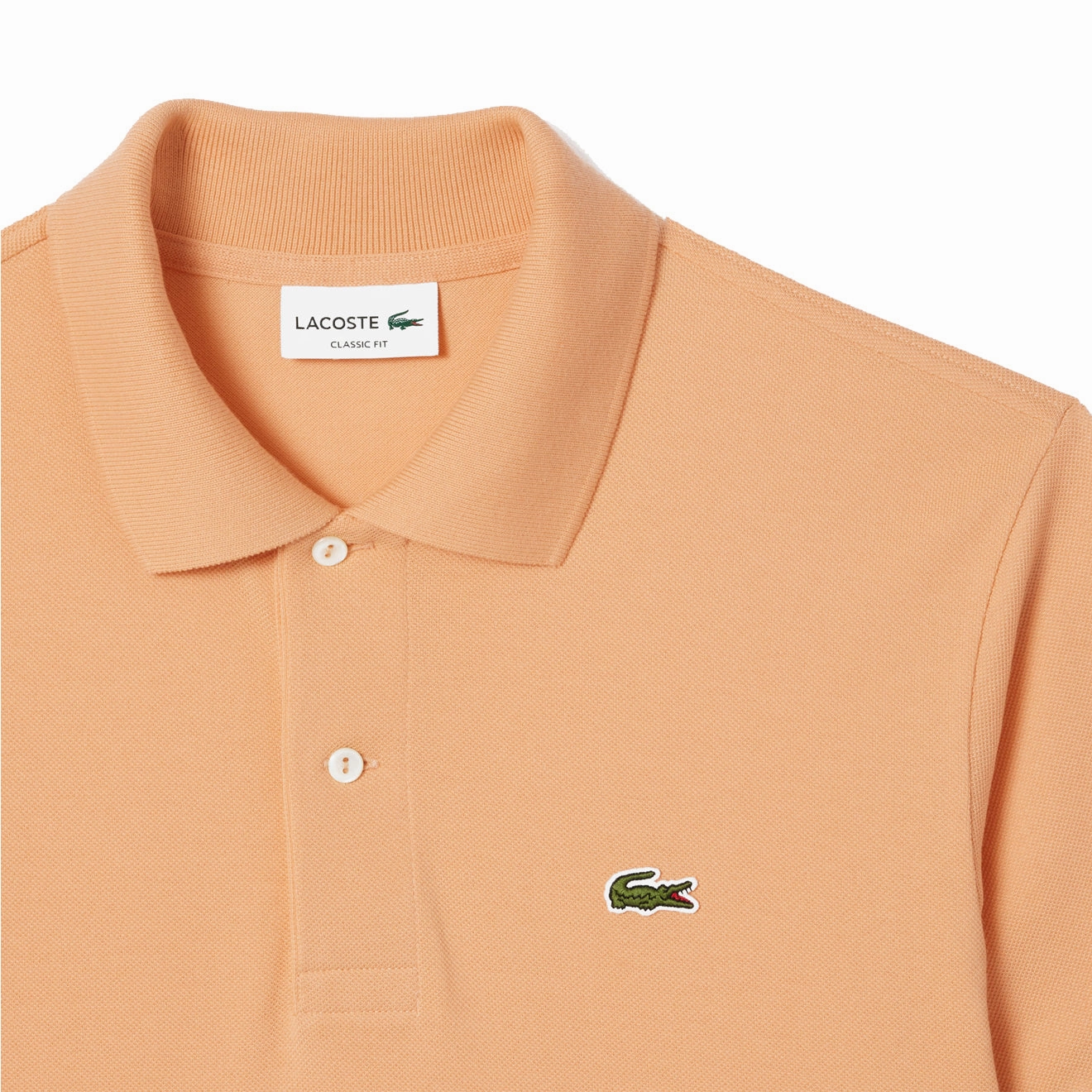 Lacoste Original L.12.12 Petit Piqu Cotton Polo Shirt Light Orange Deal of the Day Today Only Hot Pick