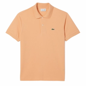 Lacoste Original L.12.12 Petit Piqu Cotton Polo Shirt Light Orange Todays Trending Deals MustHave Items