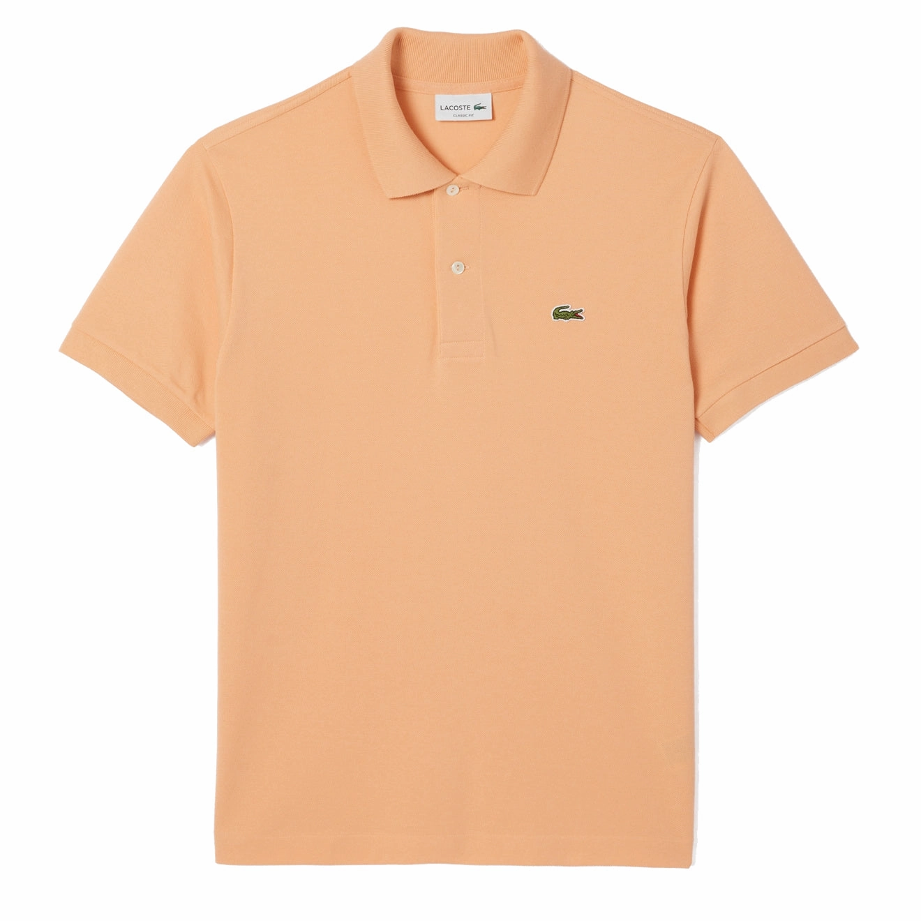 Lacoste Original L.12.12 Petit Piqu Cotton Polo Shirt Light Orange Todays Trending Deals MustHave Items