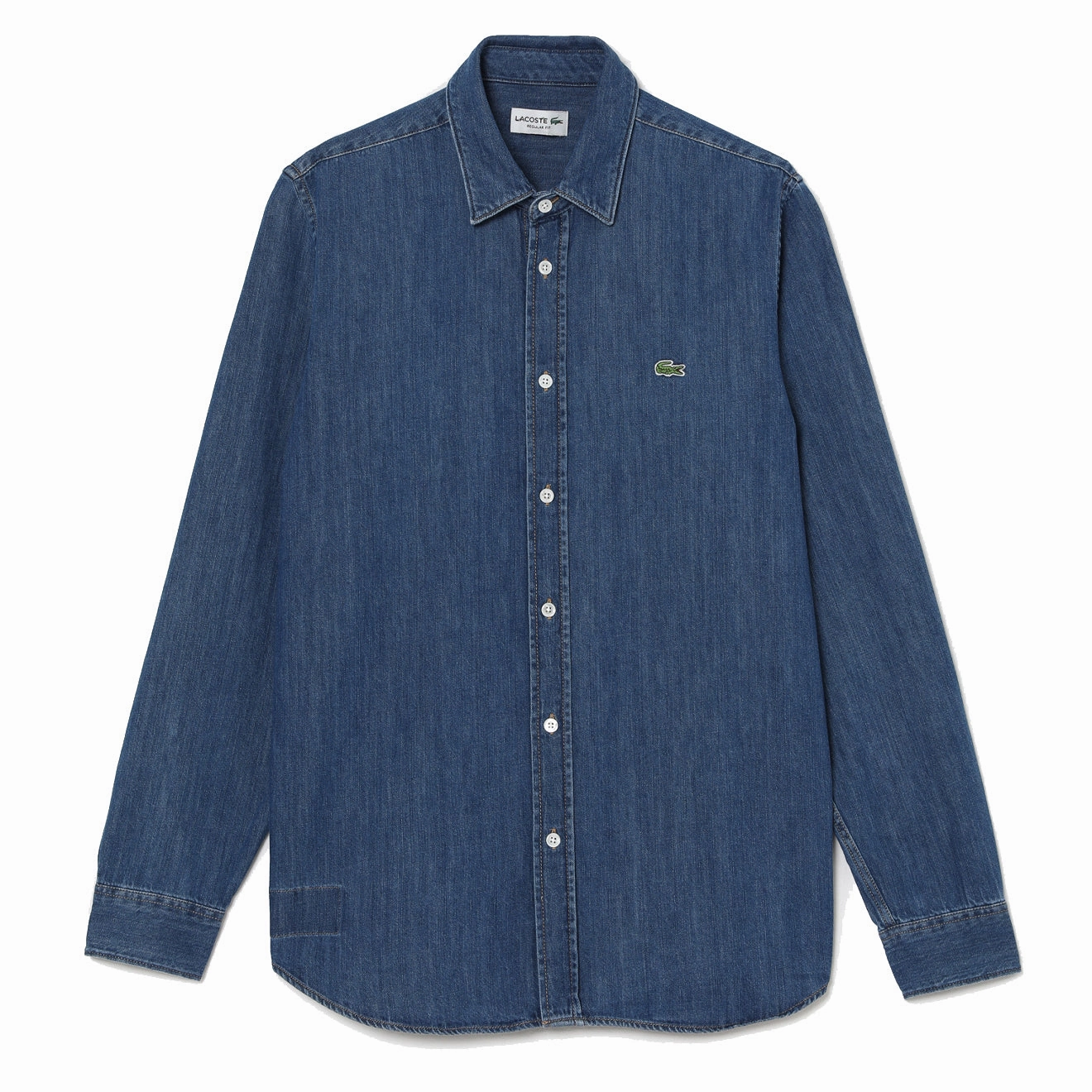 Lacoste Regular Fit Denim Shirt Blue MustHave Deals Today Only Discount Alert