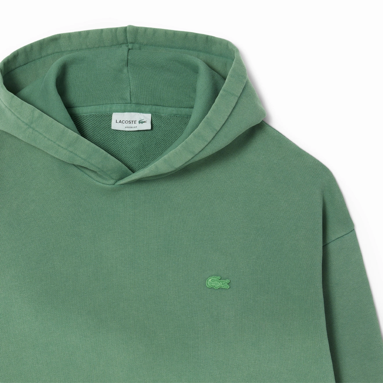 Lacoste Washed Effect Hoodie Pine Green Best Price Today