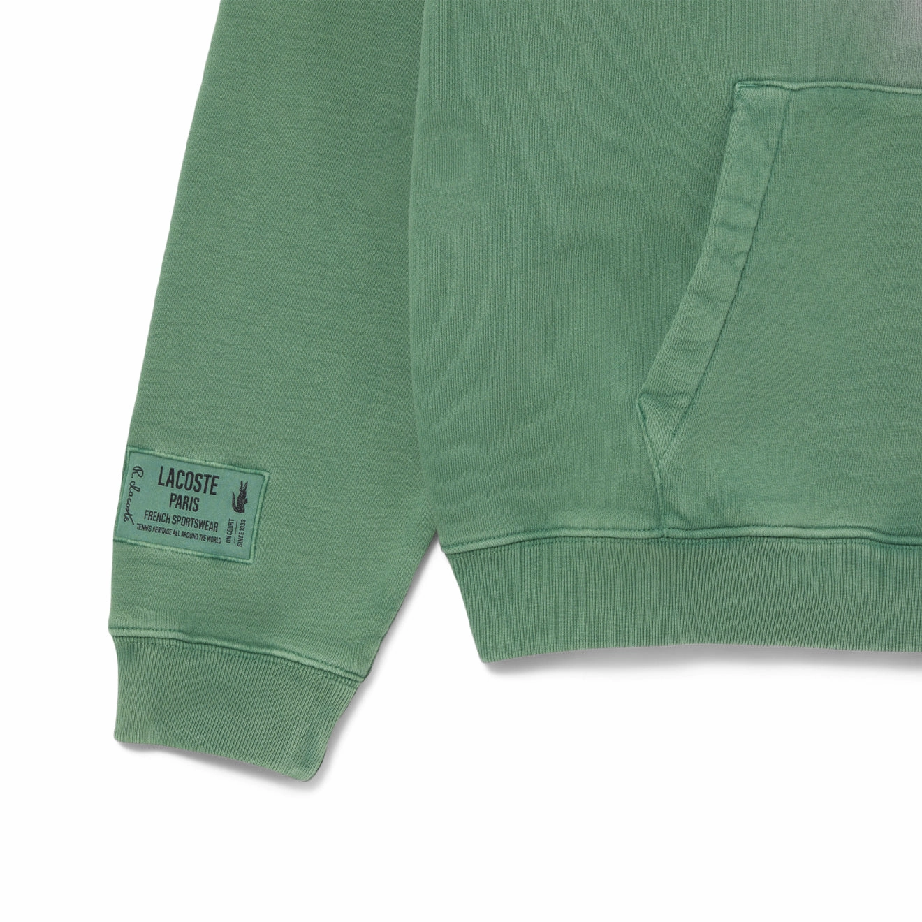 Trending Hot Deal Today Only Discount Lacoste Washed Effect Hoodie Pine Green