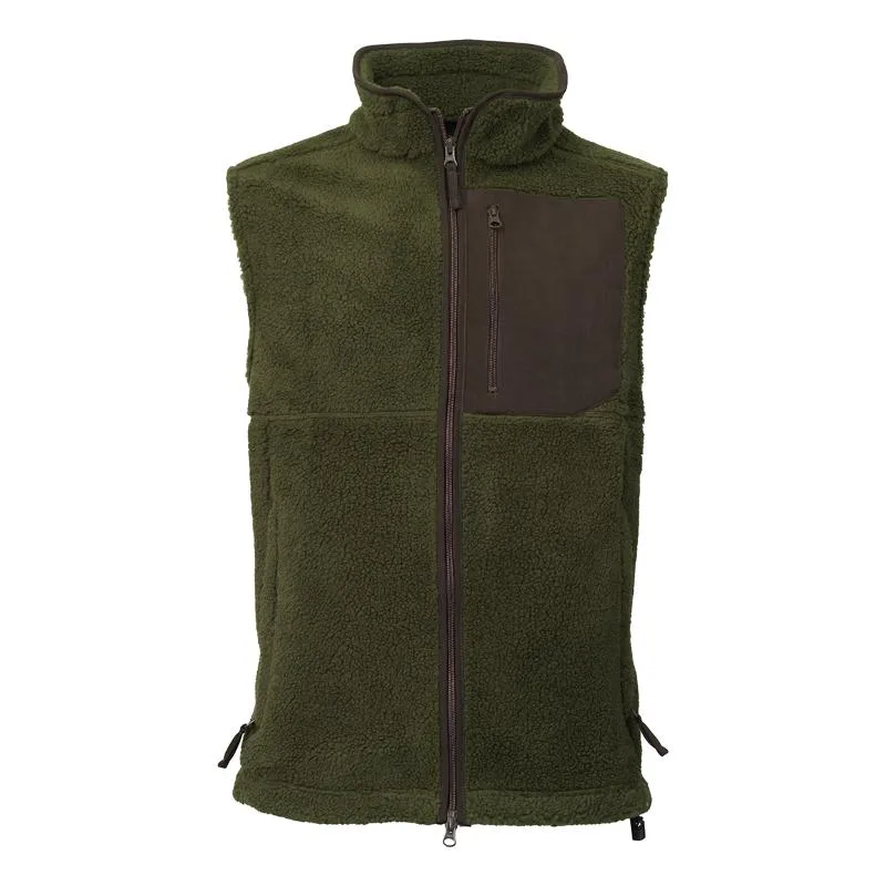 Trending Today Steal Laksen Bear Mens Sherpa Fleece Vest - Olive