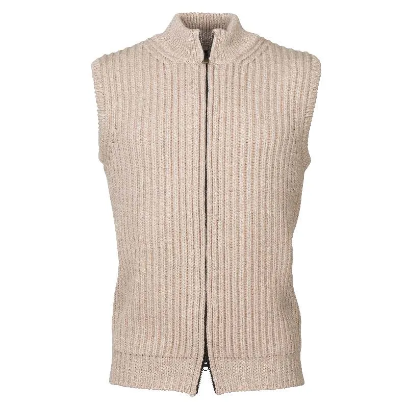 Laksen Dunbar Lambswool Mens Gilet - Sand Sweet Deal Inside