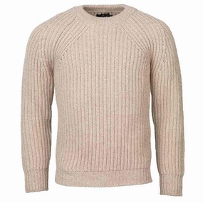Laksen Aberdeen Lambswool Heavy Knit Mens Jumper - Sand Big Savings Today Price Drop Frenzy