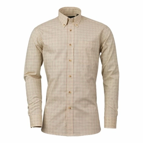 Best Deal Today Exclusive Hot Pick Laksen Alfie Sporting Stretch Mens Shooting Shirt - Olive/Red/Sand