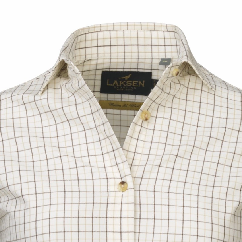 Laksen Arabella Ladies Shirt - Chocolate/Camel Todays Mega Savings