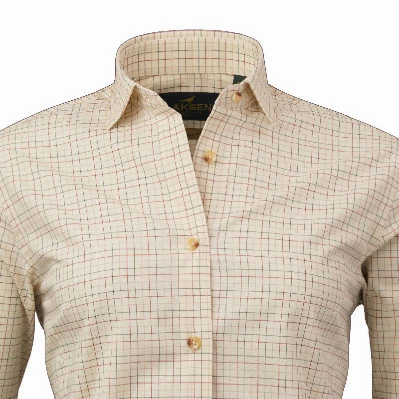 Grab Your Hot Pick Laksen Ava Ladies Shirt - Olive/Old Red/Sand