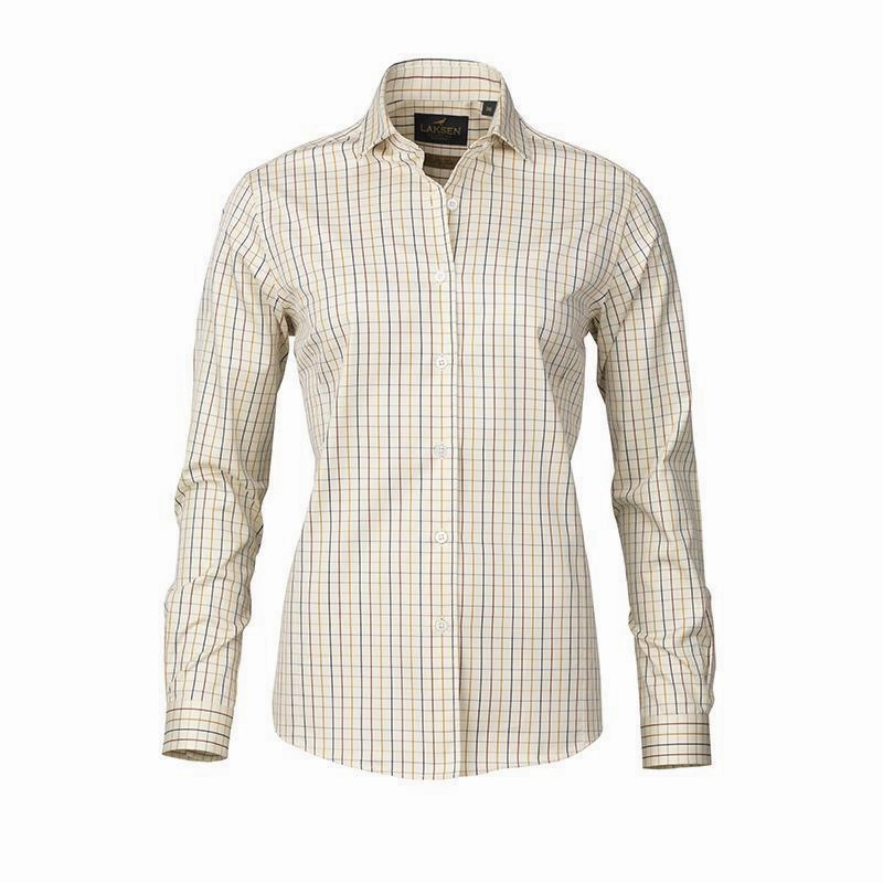 Laksen Ava Ladies Tattersall Shirt - Bordeaux Instant Hot Deal Hot Clearance Now