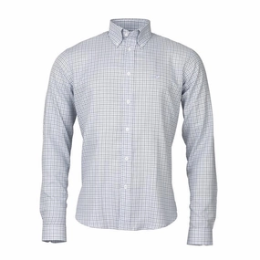 Clearance Event Alert Laksen Ayling Mens Check Shirt - Sky/Brown