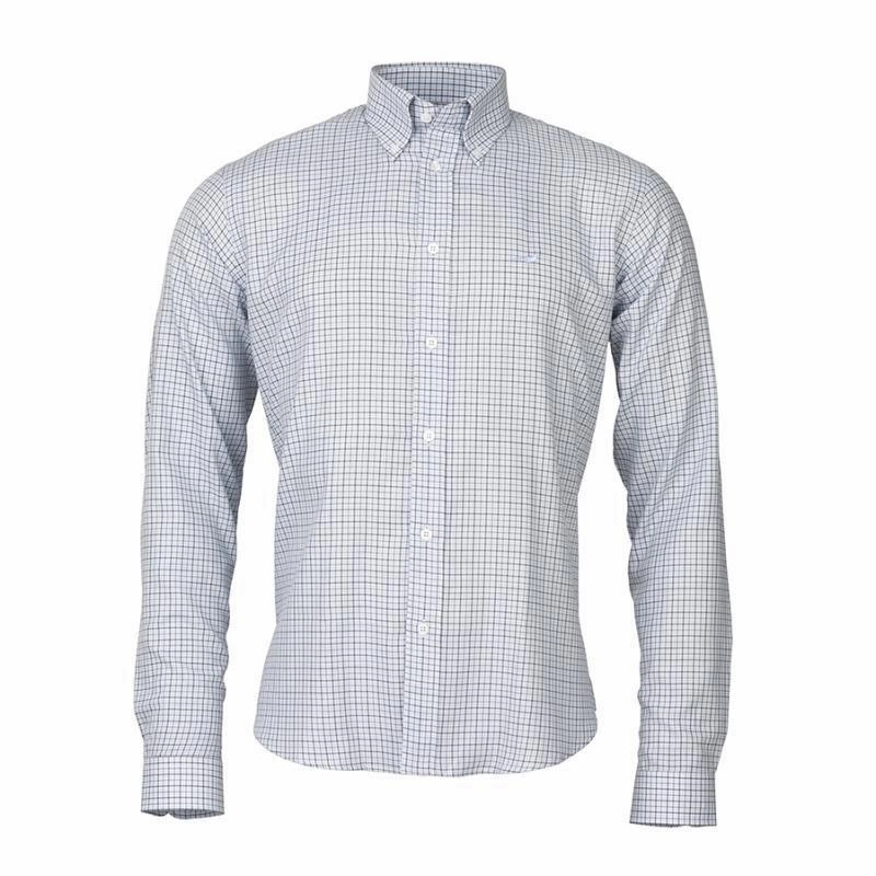 Clearance Event Alert Laksen Ayling Mens Check Shirt - Sky/Brown