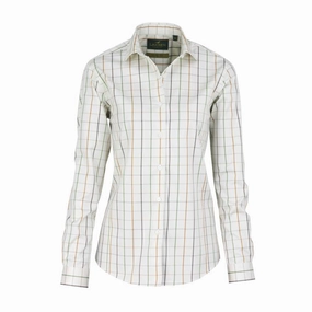 Today Only Offer Laksen Christy Ladies Check Shirt - Gold