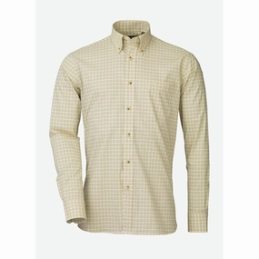 Daily Clearance Deal Special Deal Frenzy Laksen Clinton Sporting Stretch Mens Shirt - Wine/Gorse/Navy