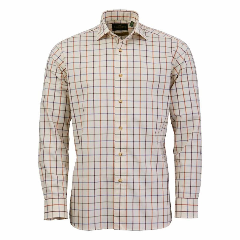 Laksen Dawson Mens Sporting Stretch Shooting Shirt - Wine/Corn Blue/Terra/Forest Price Drop Frenzy