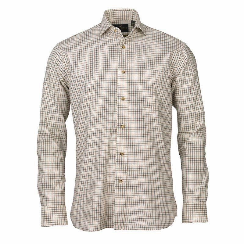 Hot Sale Today Laksen Dexter Cotton/Wool Mens Shooting Shirt - Bordeaux/Navy