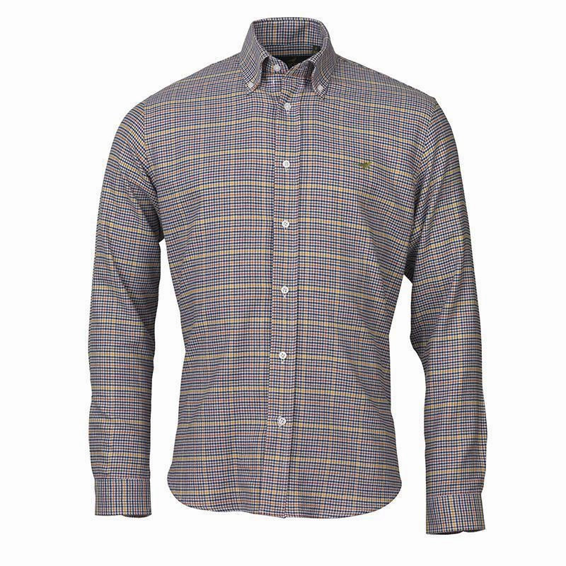 Laksen Ed Mens Check Shirt - Navy Save More Now