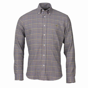 Laksen Ed Mens Check Shirt - Navy Trending Deals Today