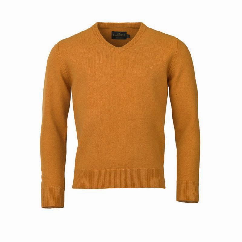Today Only Steal MustHave Items Laksen Johnston V-Neck Lambswool Mens Jumper - Gorsy