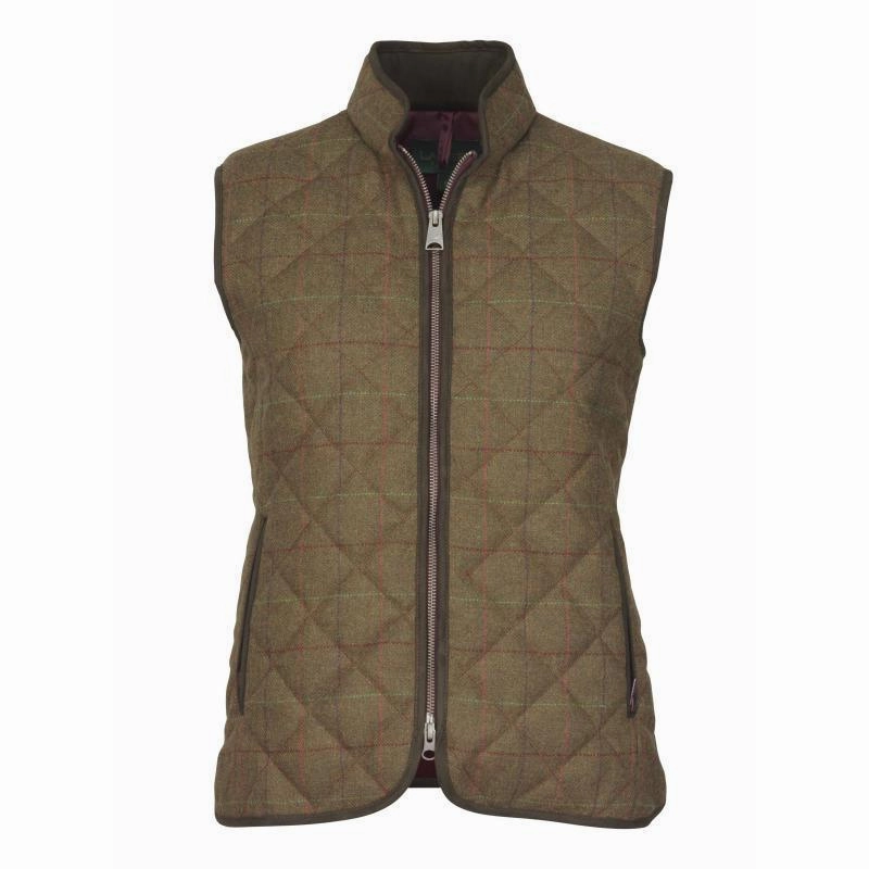 Big Savings Event Laksen Ladies Tweed Quilted Vest - Temple Tweed