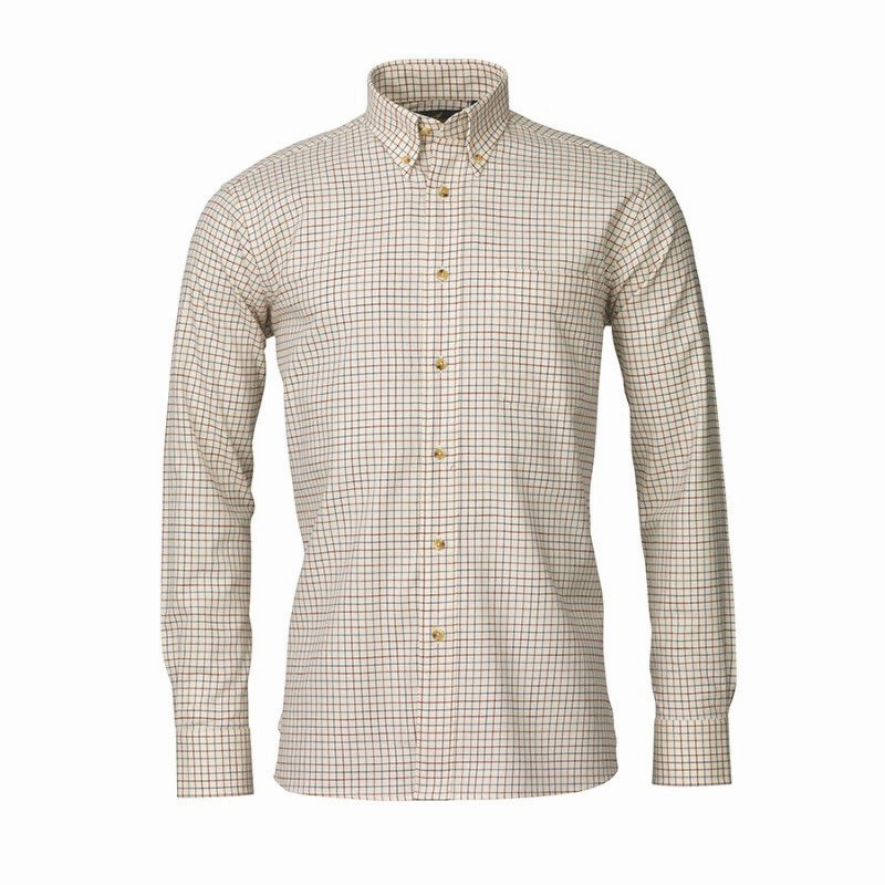 Deal of the Day Today Only Discount Alert Laksen Pete Cotton/ Wool Mens Shirt - Denim/Grape