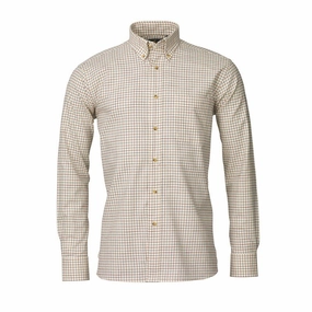Deal of the Day Today Only Discount Alert Laksen Pete Cotton/ Wool Mens Shirt - Denim/Grape