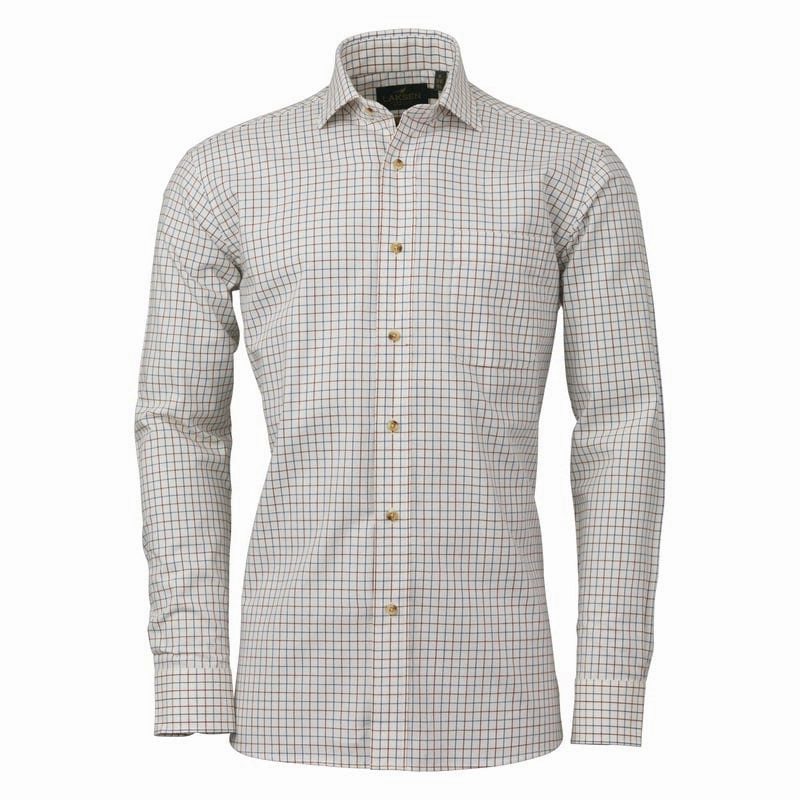 Deal of the Day Special Deals Online Laksen Pete Mens Shirt - Old Red/Cornflower