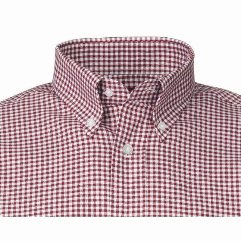 Laksen Pierre Pin-Point Mens Oxford Cotton Shirt - Rosewood Shop Todays Picks