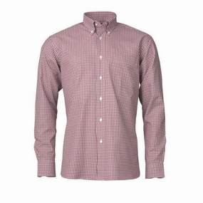 Dont Miss Big Savings Laksen Pierre Pin-Point Mens Oxford Cotton Shirt - Rosewood