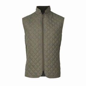 Trending Hot Deal Flash Sale Alert Laksen Quilted Mens Tweed Gilet - Laird Tweed
