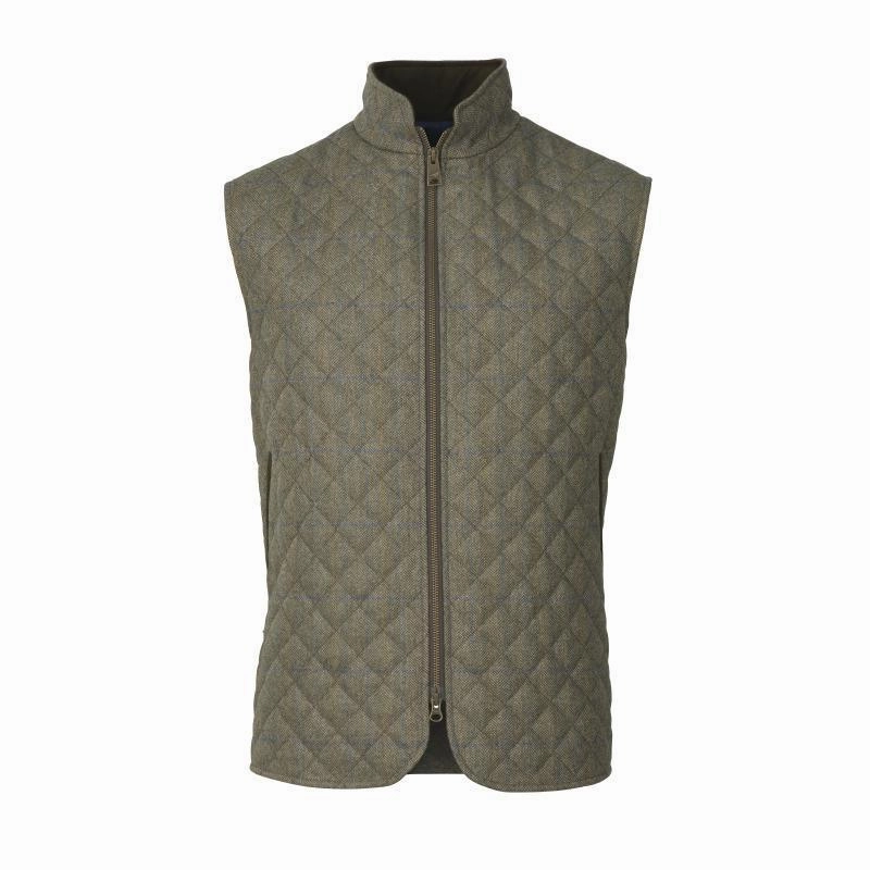 Laksen Quilted Mens Tweed Gilet - Laird Tweed Biggest Savings Now