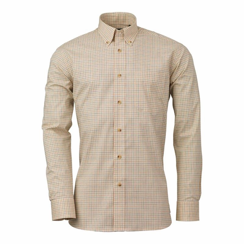 Todays Special Picks Dont Miss Out Laksen Tate Sporting Stretch Mens Shooting Shirt - Brownie/Burnt Orange/Cornflower