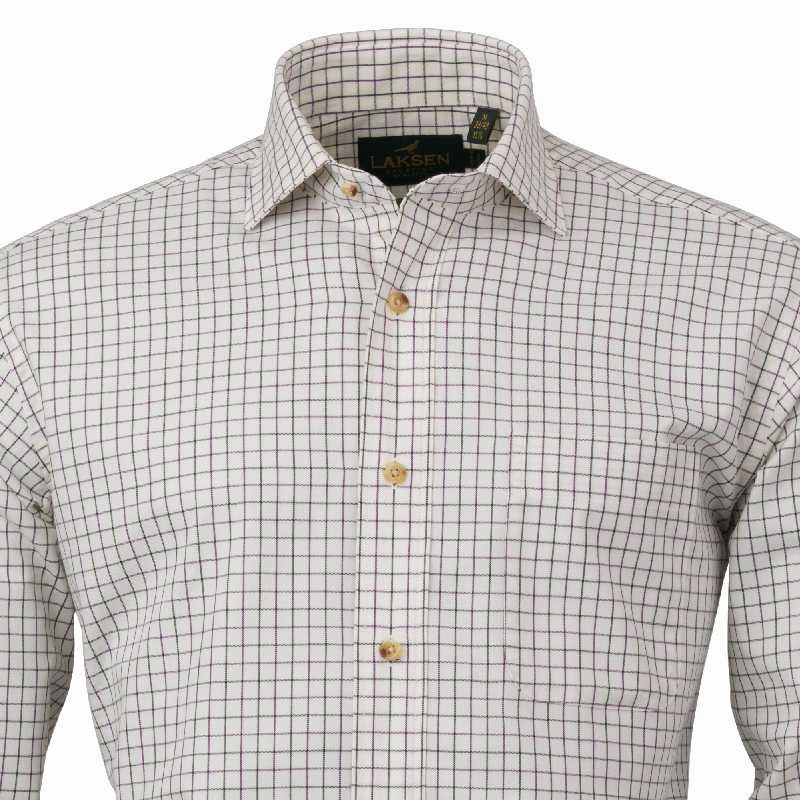Laksen Tony Mens Shirt - Heather/Olive Last Chance Steal
