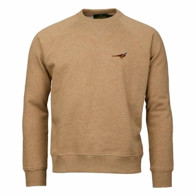 Laksen True Pheasant Mens Sweatshirt - Camel Melange Flash Deal Alert