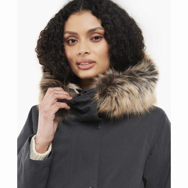Mega Hot Offer Deal Frenzy Today Barbour Belgrave Ladies Waterproof Jacket - Dark Navy