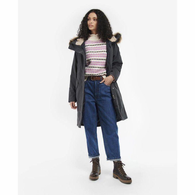 Exclusive Online Discount Biggest Savings Now Barbour Belgrave Ladies Waterproof Jacket - Dark Navy