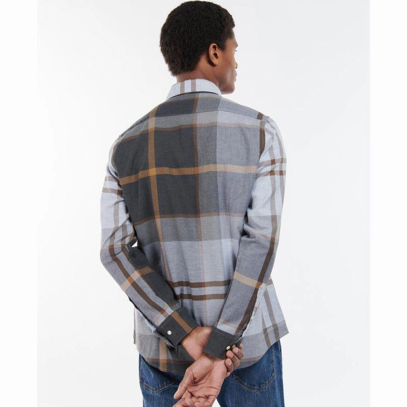 Barbour Dunoon Mens Tailored Shirt - Greystone Flash Sale Alert Dont Miss Todays Deal
