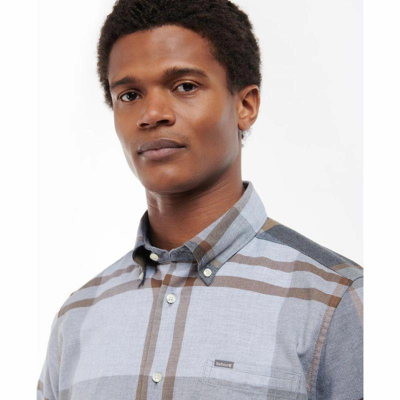 Clearance Sale Now Today Only Discount Alert Barbour Dunoon Mens Tailored Shirt - Greystone