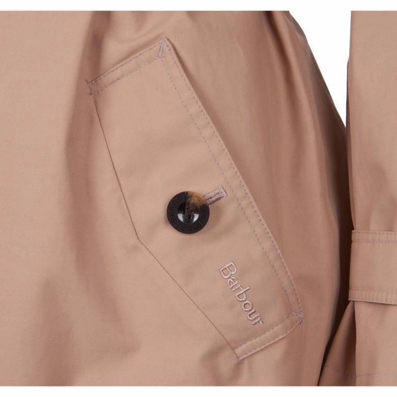 Barbour Findhorn Ladies Waterproof Trench Rain Jacket - Oatmeal Best Deal Alert