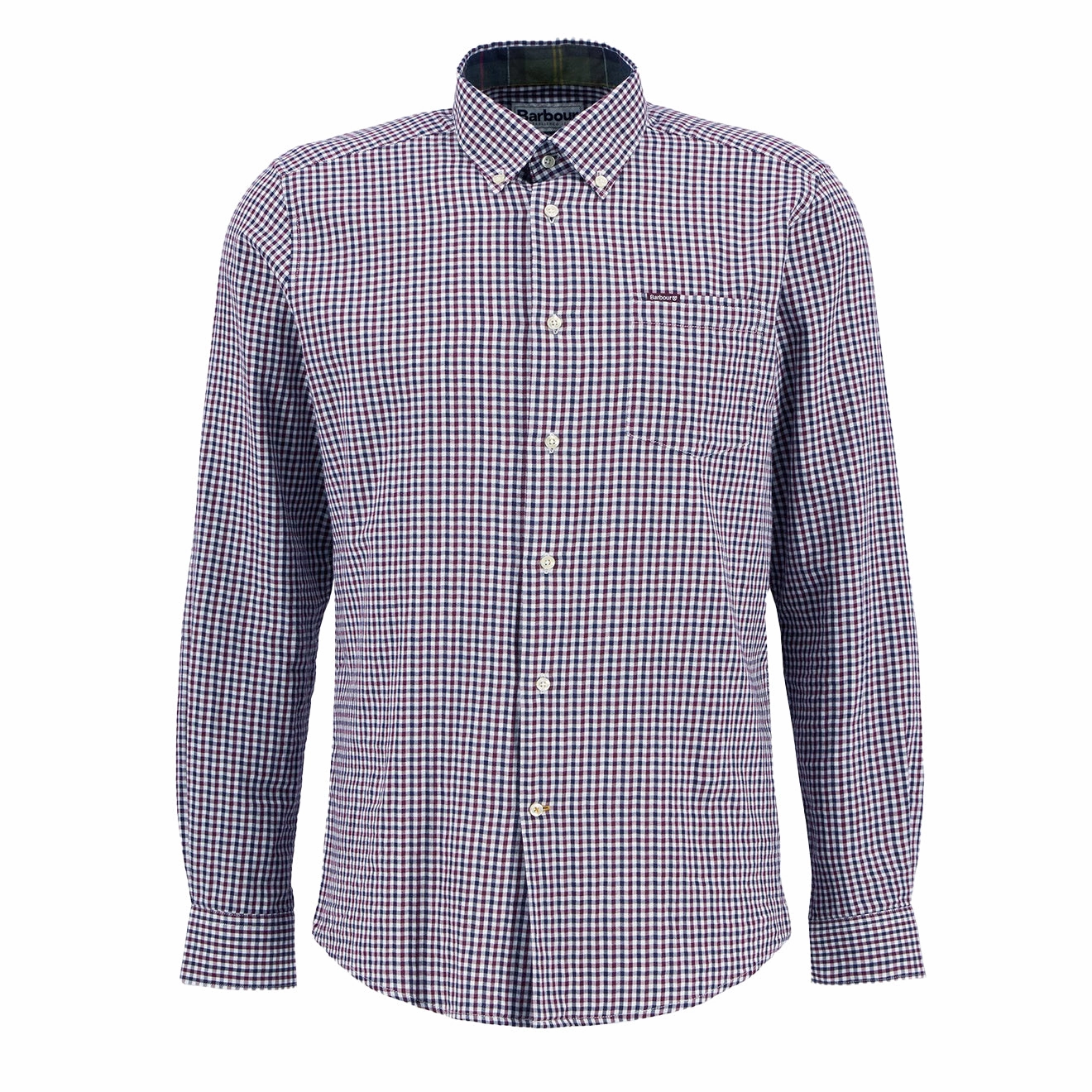 Shop Todays Picks Dont Miss Out Barbour Padshaw Tailored Gingham Shirt Rich Red