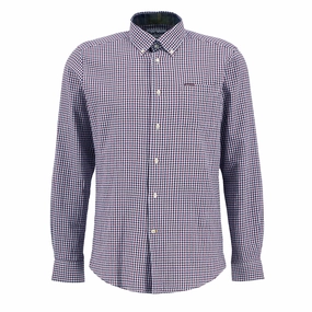Mega Discount Today Barbour Padshaw Tailored Gingham Shirt Rich Red