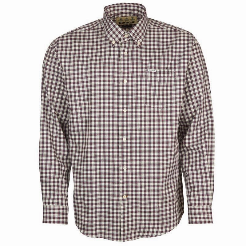 Perfect Gift Offer Trending Hot Deal Barbour Thornley Thermo Weave Mens Regular Fit Shirt - Red