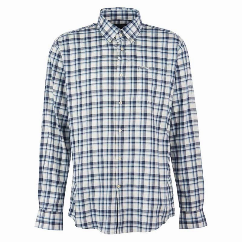 Barbour Turville Mens Regular Fit Shirt - Blue Shop Hot Deals Best Deal Alert