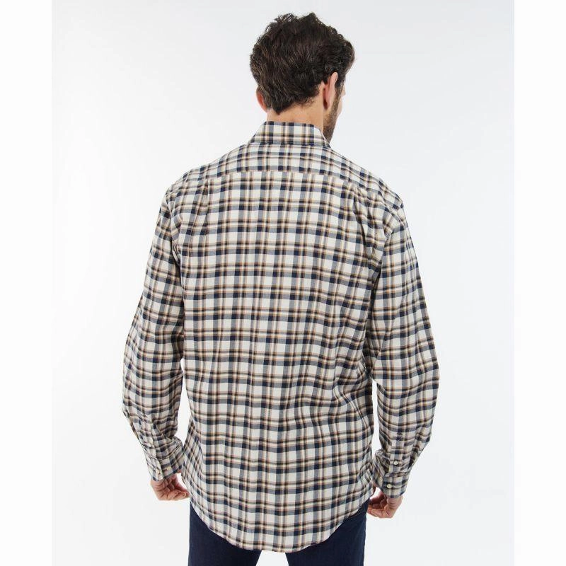 Barbour Turville Mens Regular Fit Shirt - Ecru Marl Special Deals Online Online Exclusive Offer