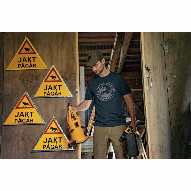 Best Deal Online Today Only Hot Pick Harkila Moose Mens T-Shirt - Dark Navy