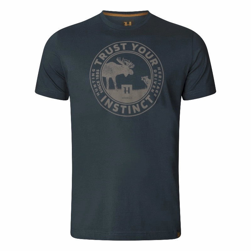 Today Only Hot Pick Flash Deal Today Harkila Moose Mens T-Shirt - Dark Navy