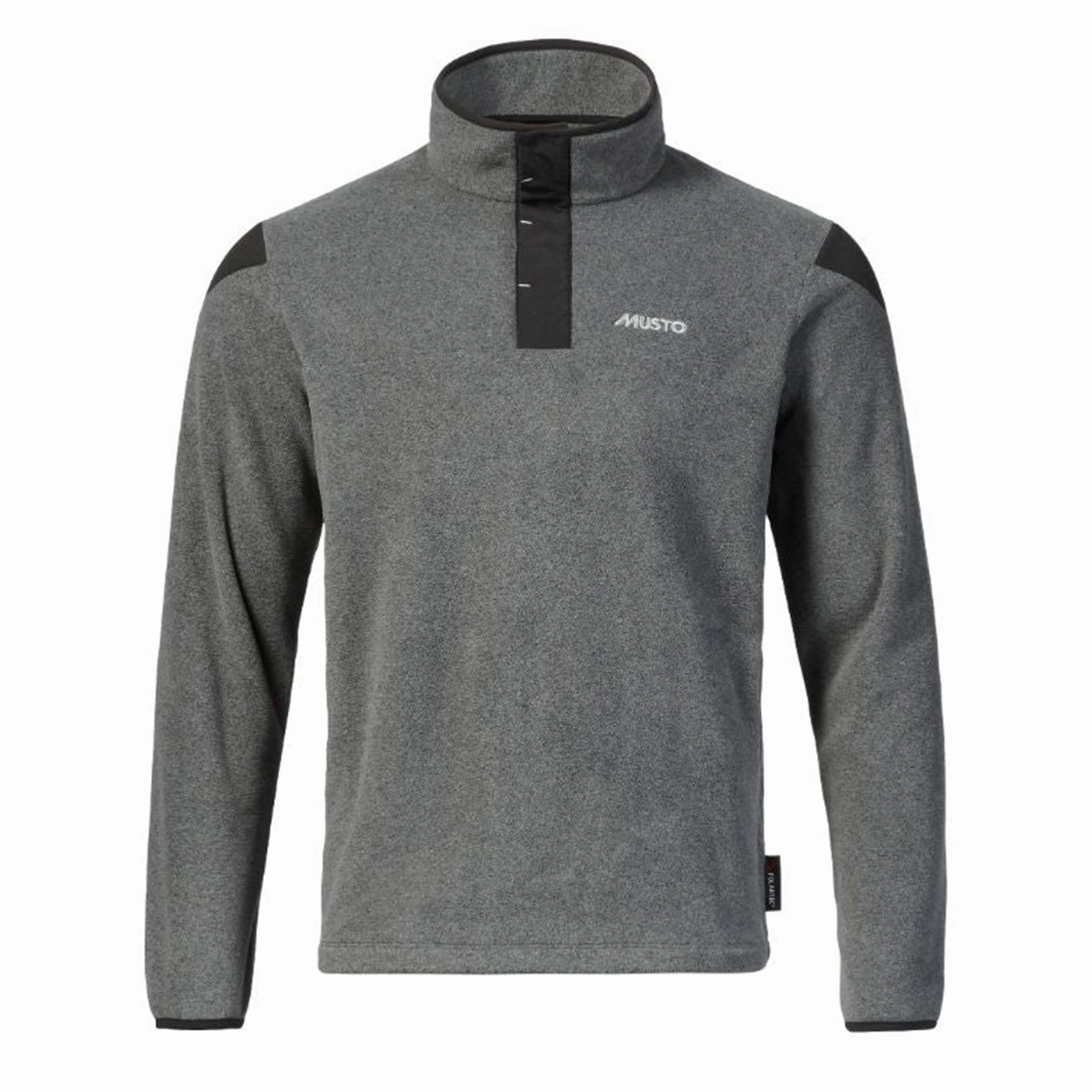 Musto Snap Pullover Fleece Dark Grey Marl Grab It Before Gone