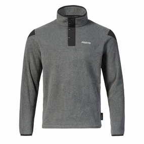 Musto Snap Pullover Fleece Dark Grey Marl Grab It Before Gone