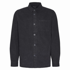 Barbour Tailored Washed Mens Overshirt - Navy Clearance Event Today Hot Sale Today